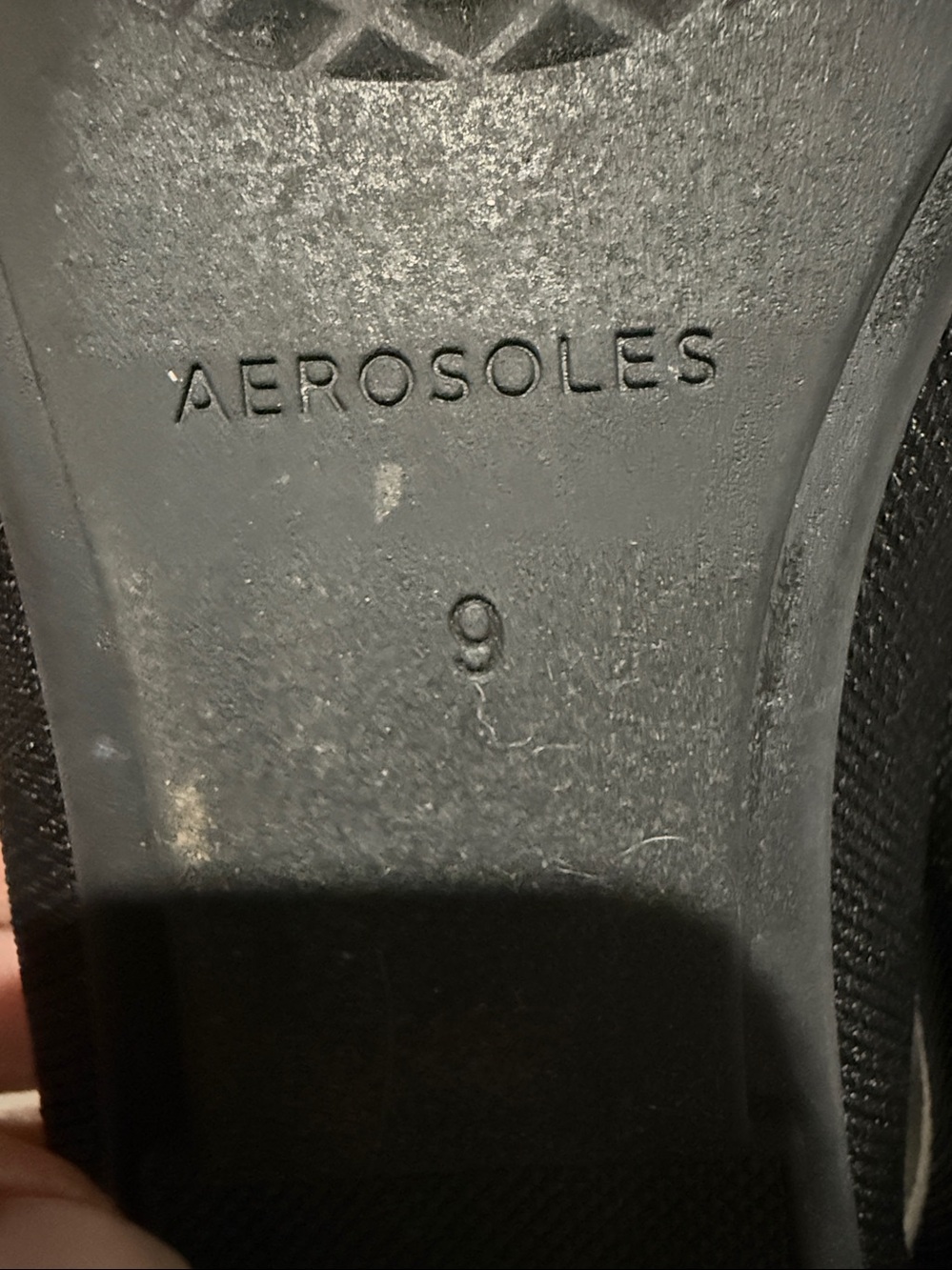 AEROSOLES Black Flats with White Trim Mary Jane Style Size 9 Lightweight - Picture 7 of 8
